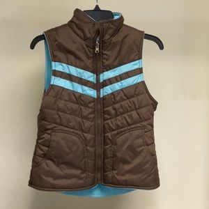 Brown and blue kids vest ❤️